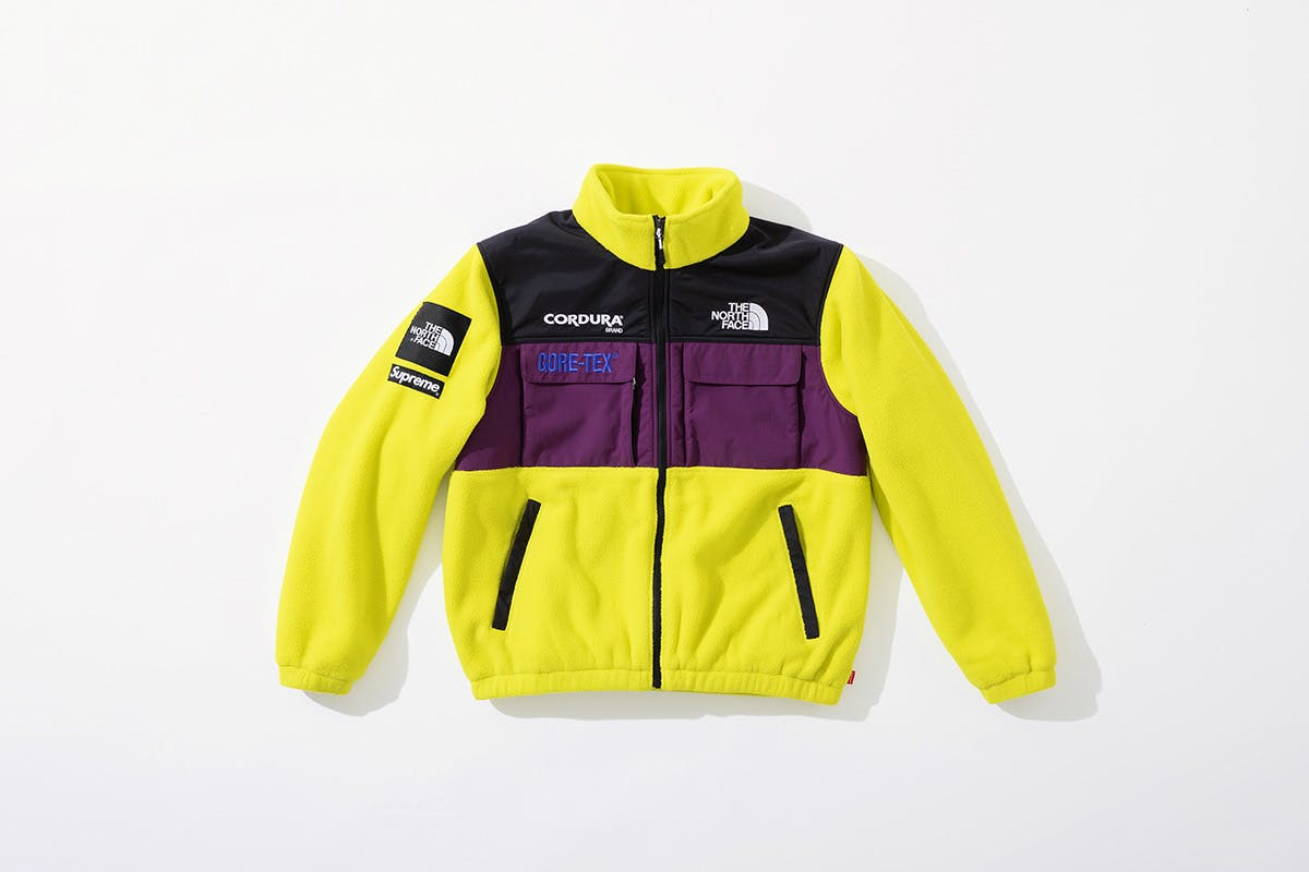 supreme x north face purple jacket